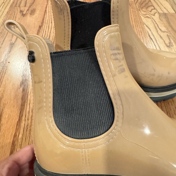 Lemon Jelly Tan Rain Boots for Women - Picture 2 of 6